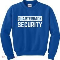 Quarterback Security Funny American Football Offense Line Gift Kids Sweatshirt thumb 0