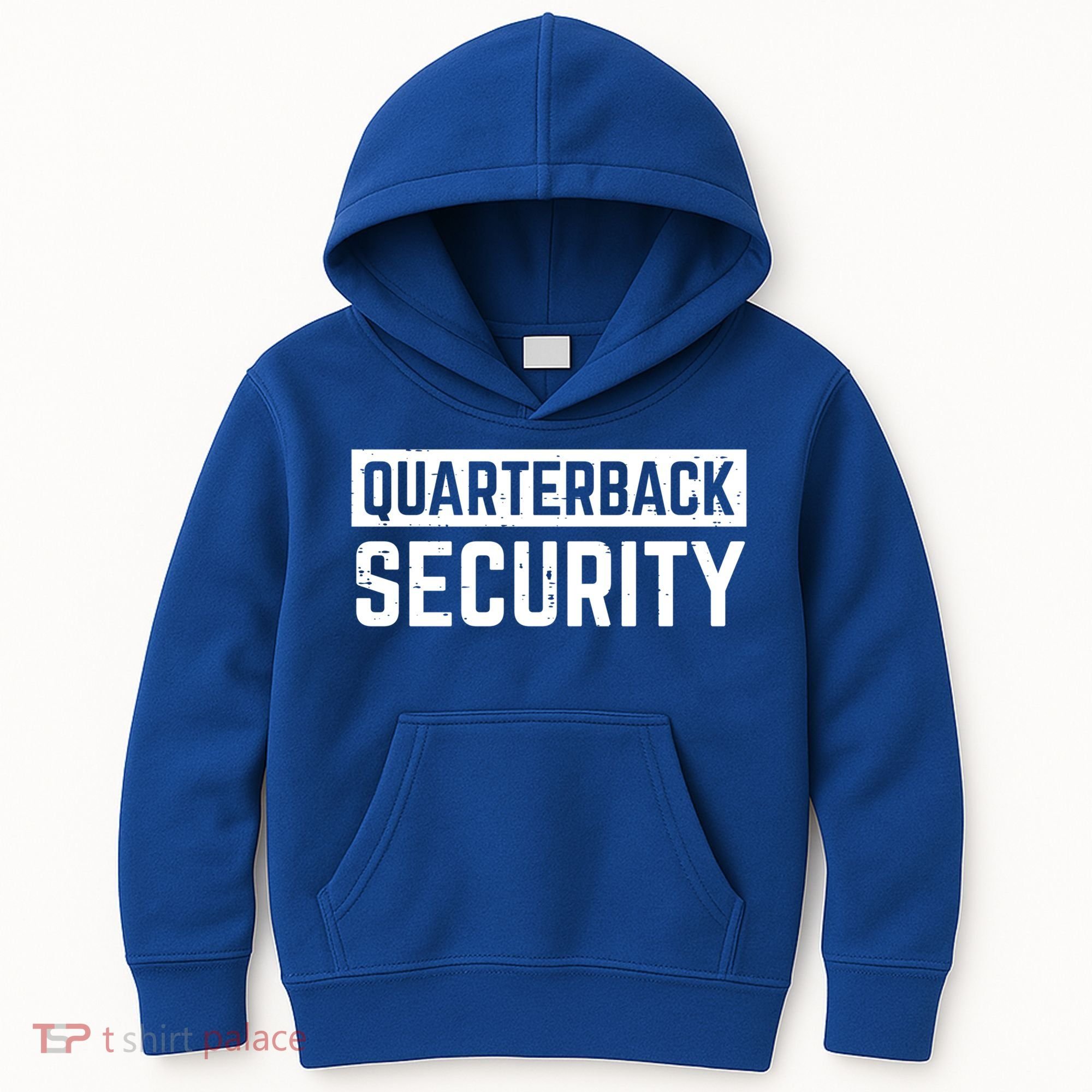 Quarterback Security Funny American Football Offense Line Gift Kids Hoodie