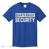 Quarterback Security Funny American Football Offense Line Gift Kids T-Shirt thumb 0