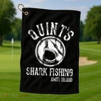 Quints Shark Fishing Golf Towel thumb 1