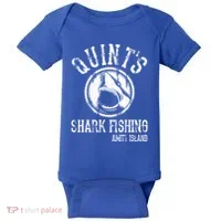 Quints Shark Fishing Baby Bodysuit thumb 0