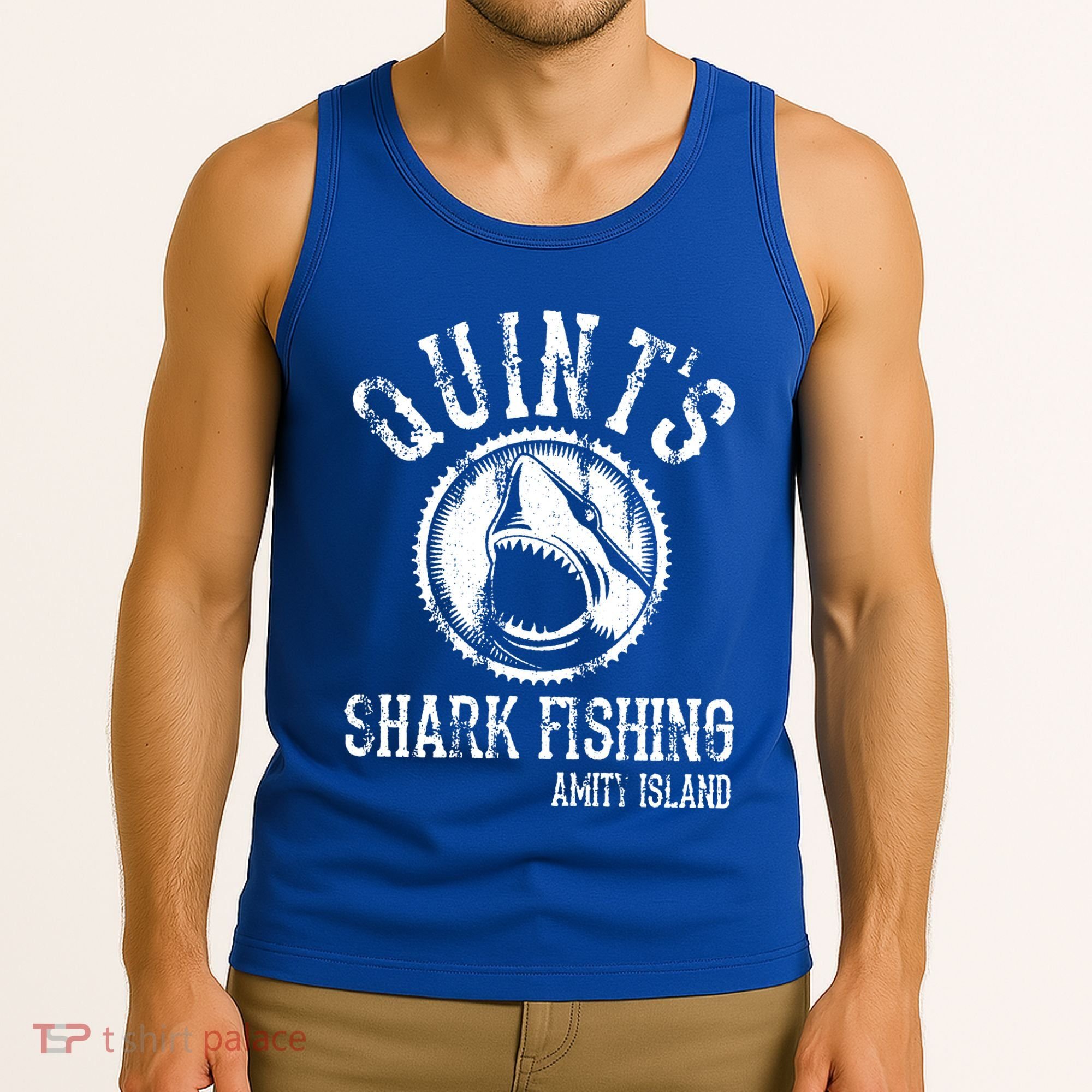 Quints Shark Fishing Tank Top
