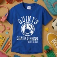 Quints Shark Fishing Kids T-Shirt thumb 3