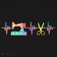 Quilter Sewing Heartbeat For Quilting Lover Mm Cool Gift Bucket Hat thumb 4