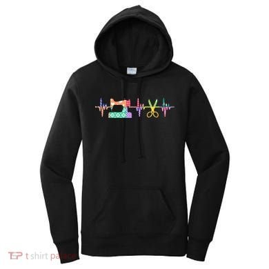 Quilter Sewing Heartbeat For Quilting Lover Mm Cool Gift Women's Hoodie