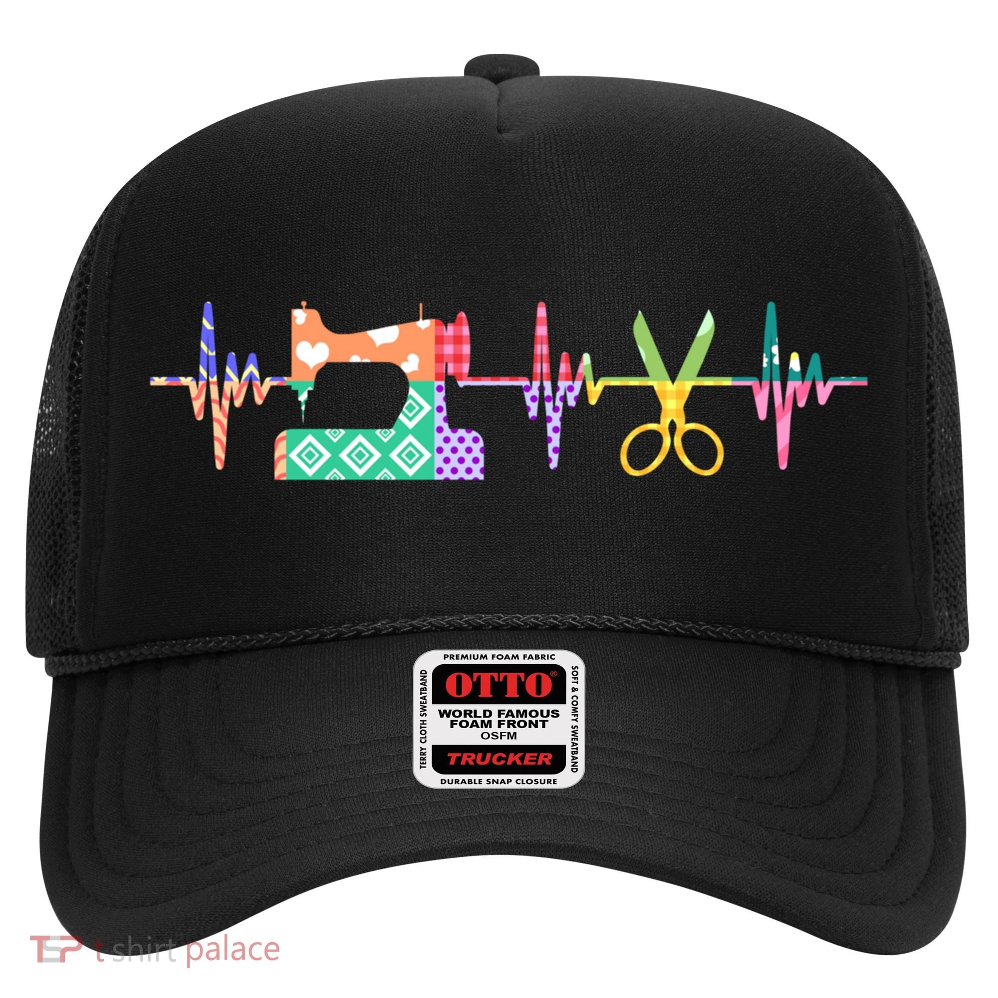 Quilter Sewing Heartbeat For Quilting Lover Mm Cool Gift Hat