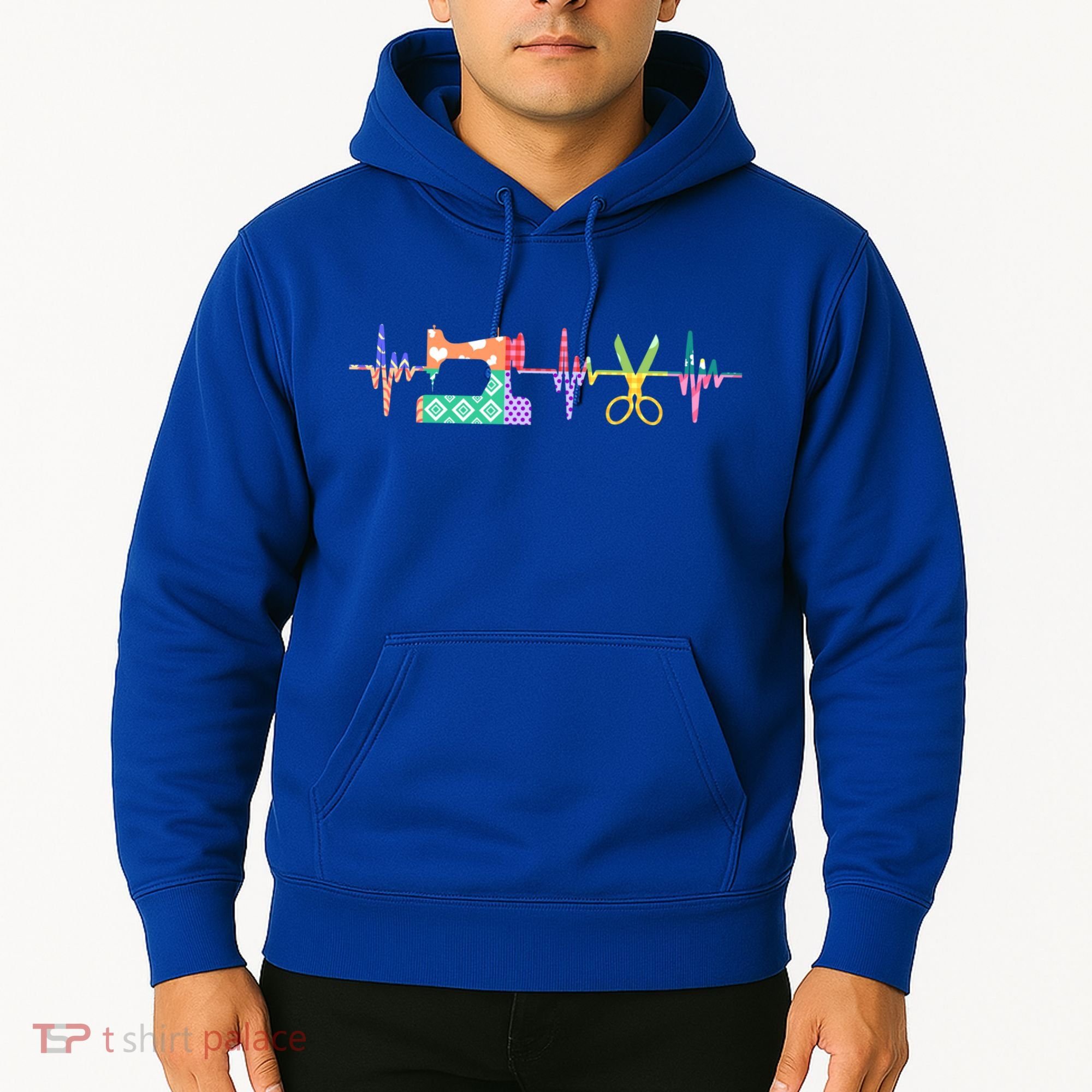 Quilter Sewing Heartbeat For Quilting Lover Mm Cool Gift Hoodie