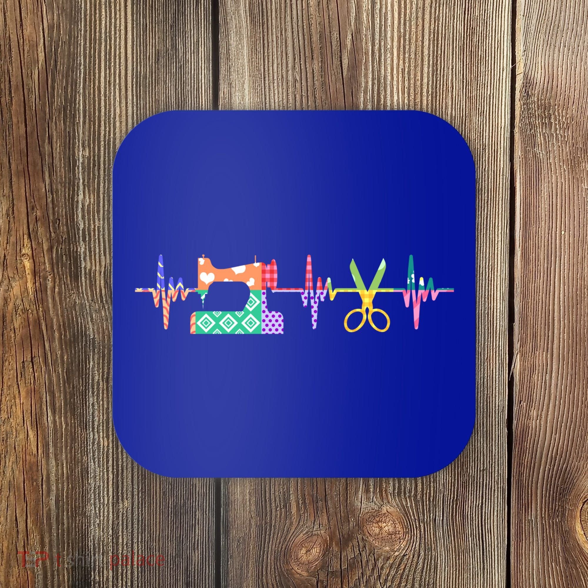 Quilter Sewing Heartbeat For Quilting Lover Mm Cool Gift Coaster