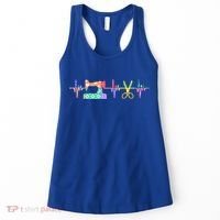 Quilter Sewing Heartbeat For Quilting Lover Mm Cool Gift Women's Tank Top thumb 0