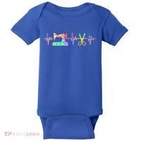 Quilter Sewing Heartbeat For Quilting Lover Mm Cool Gift Baby Bodysuit thumb 0