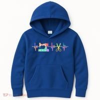 Quilter Sewing Heartbeat For Quilting Lover Mm Cool Gift Kids Hoodie thumb 0