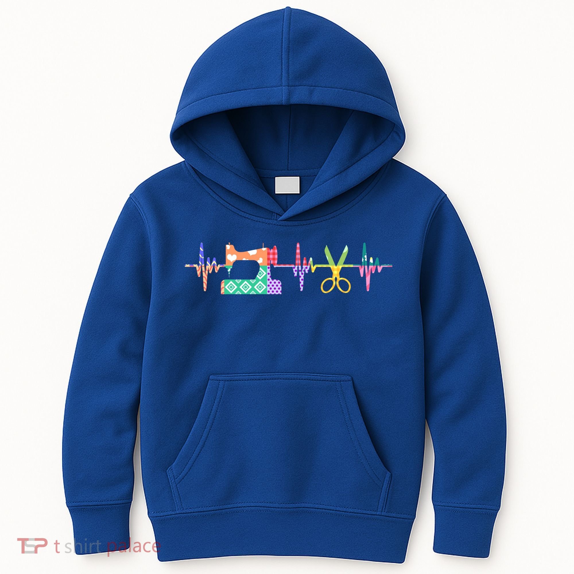 Quilter Sewing Heartbeat For Quilting Lover Mm Cool Gift Kids Hoodie