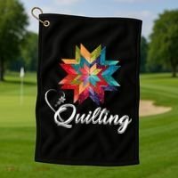 Quiltiing Sewing Love Quilting Quilter Sewer Sewing Golf Towel thumb 1