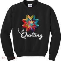 Quiltiing Sewing Love Quilting Quilter Sewer Sewing Kids Sweatshirt thumb 0
