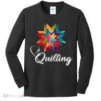 Quiltiing Sewing Love Quilting Quilter Sewer Sewing Kids Long Sleeve Shirt thumb 0