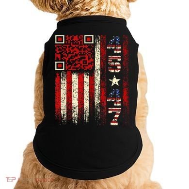 Qr Scan Me President Trump 4547 Trump Dancing Code Doggie Tank