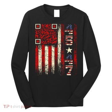 Qr Scan Me President Trump 4547 Trump Dancing Code Long Sleeve Shirt