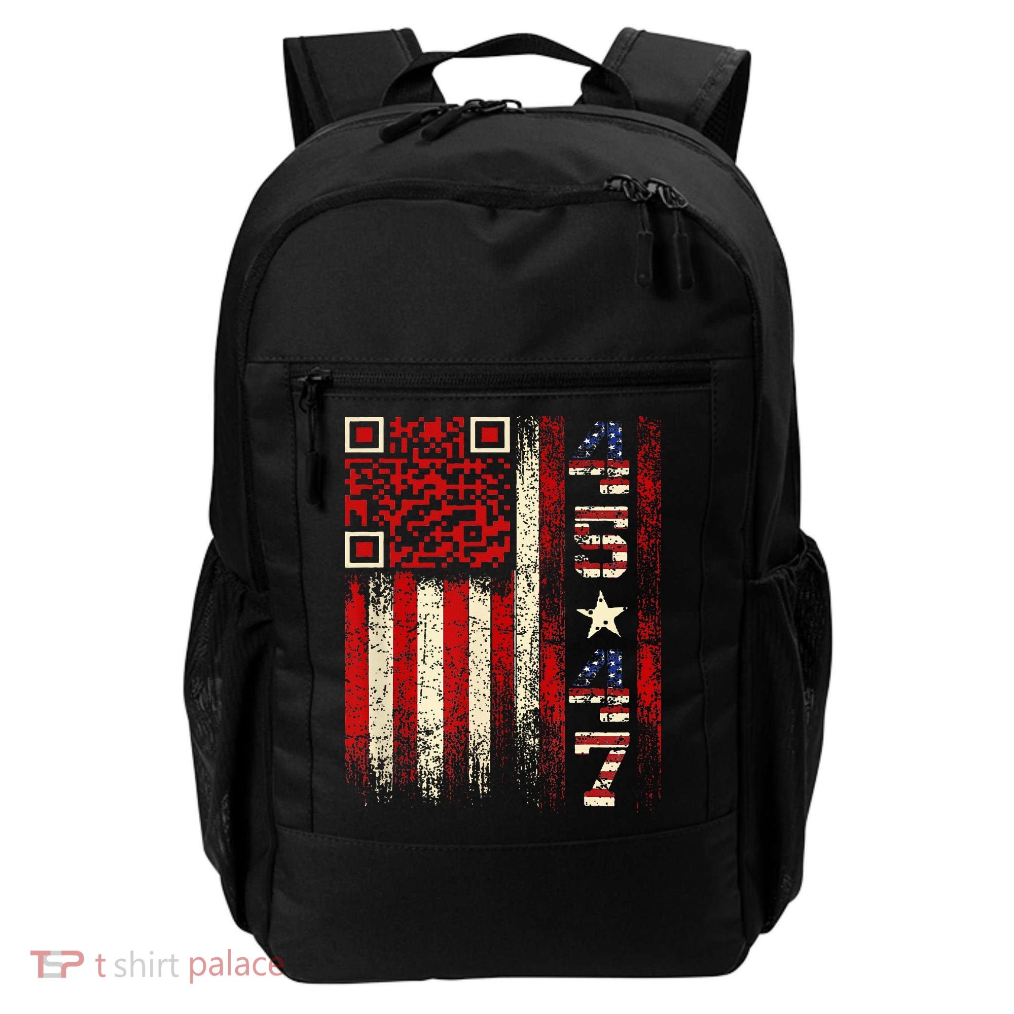 Qr Scan Me President Trump 4547 Trump Dancing Code Backpack
