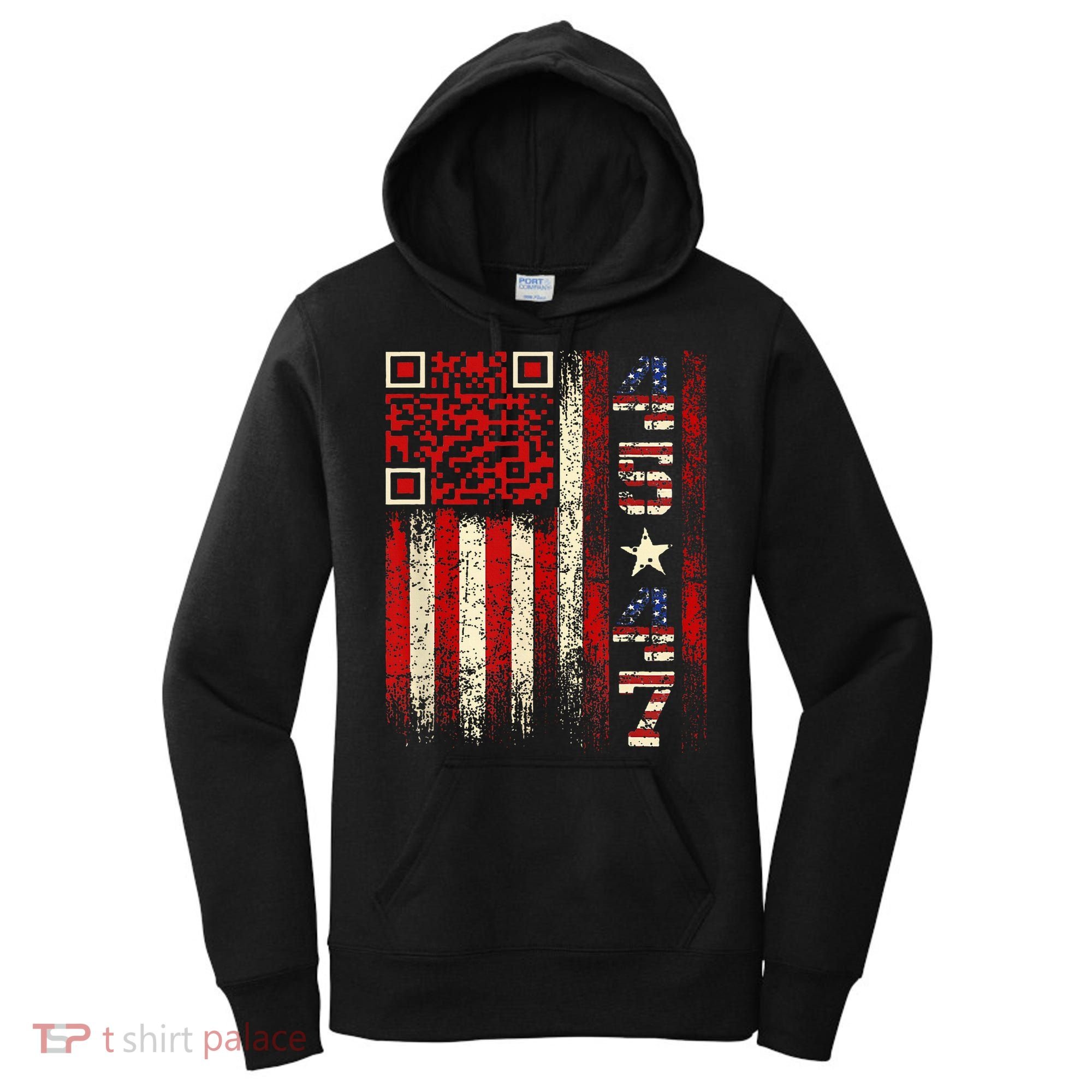 Qr Scan Me President Trump 4547 Trump Dancing Code Women's Hoodie