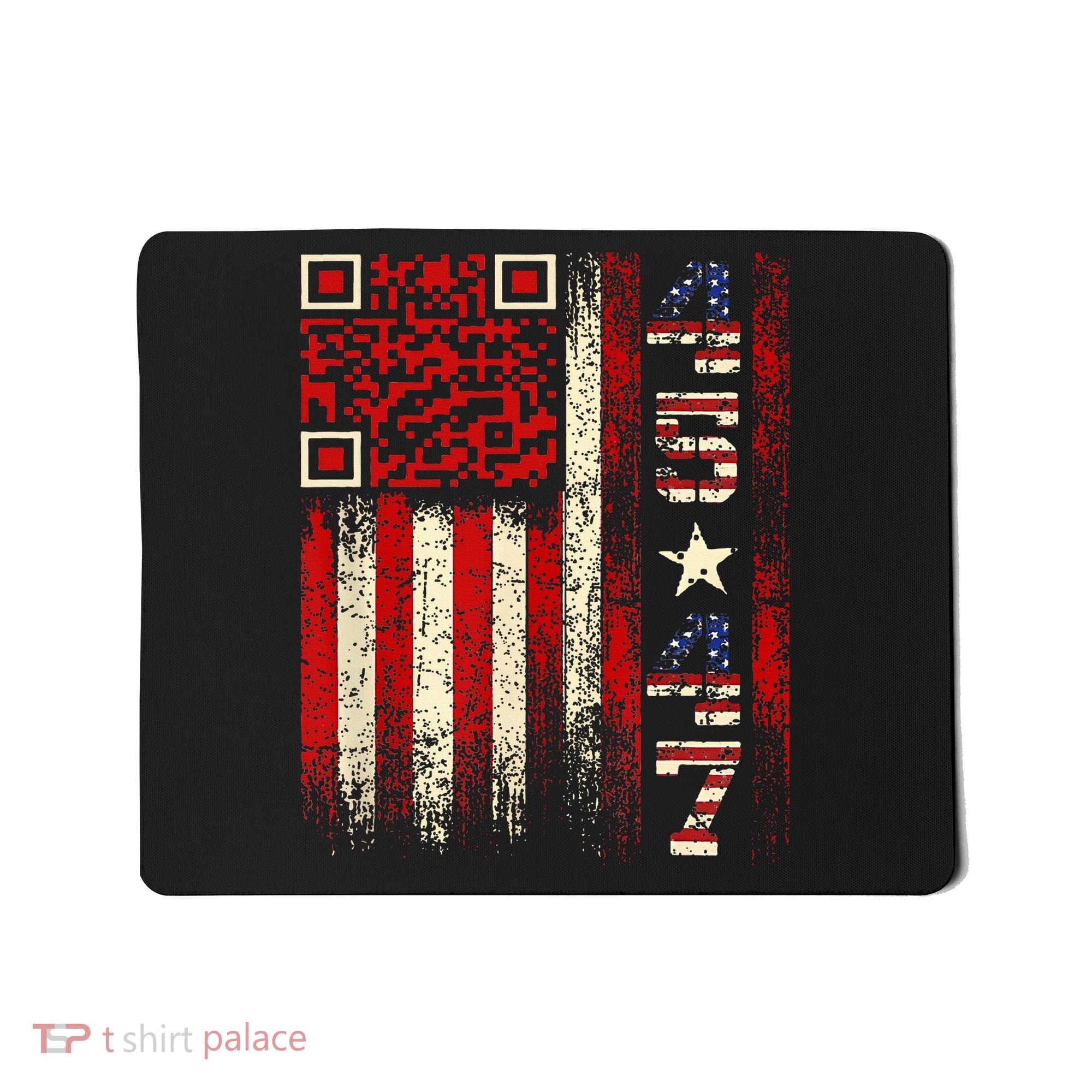 Qr Scan Me President Trump 4547 Trump Dancing Code Mousepad