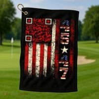 Qr Scan Me President Trump 4547 Trump Dancing Code Golf Towel thumb 1