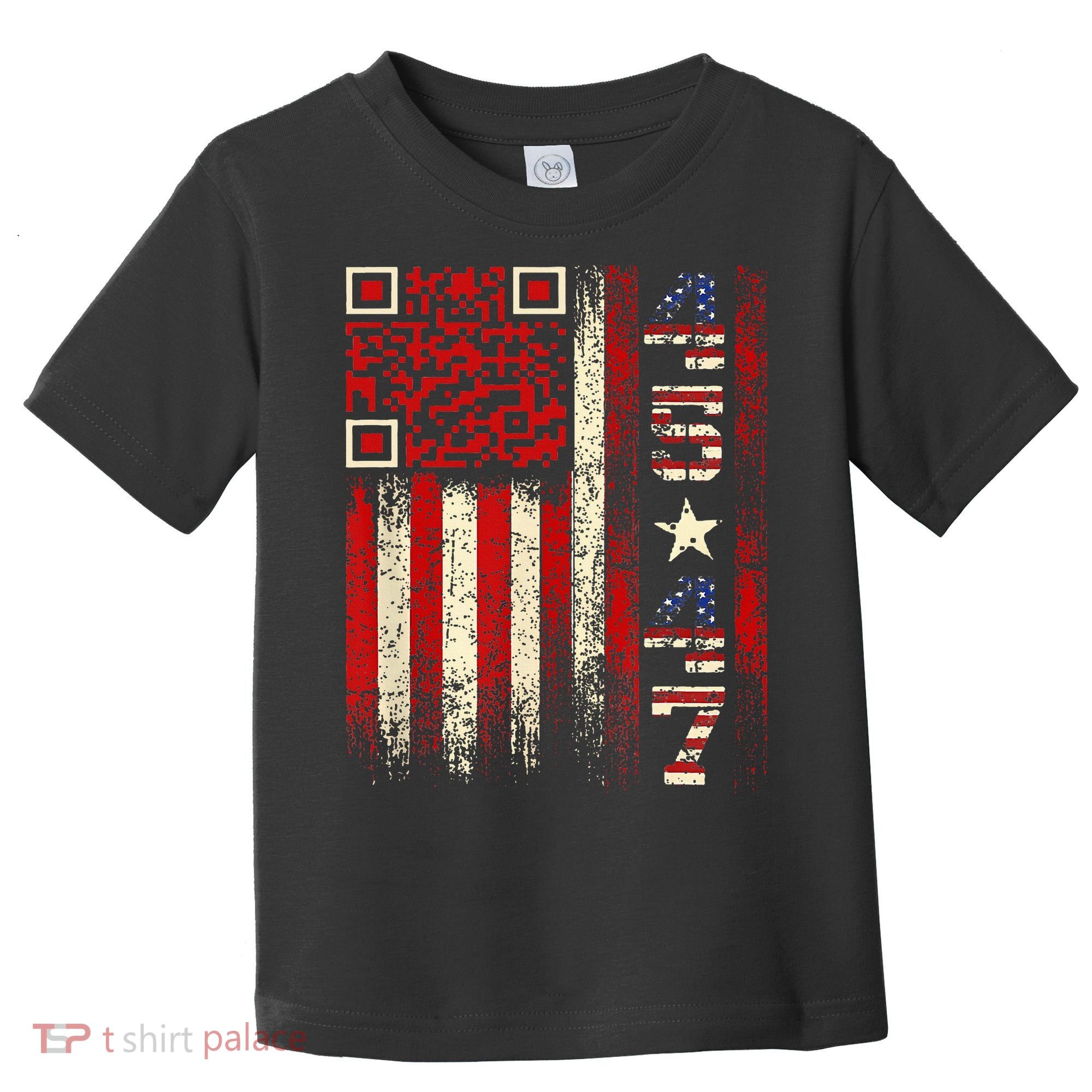 Qr Scan Me President Trump 4547 Trump Dancing Code Toddler T-Shirt