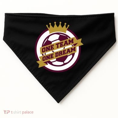 Qatar Soccer One Team One Dream USA-Made Doggie Bandana