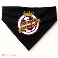 Qatar Soccer One Team One Dream USA-Made Doggie Bandana thumb 0