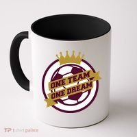 Qatar Soccer One Team One Dream Coffee Mug thumb 0