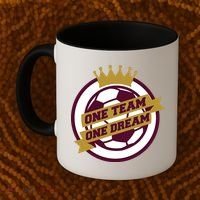 Qatar Soccer One Team One Dream Coffee Mug thumb 2