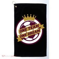 Qatar Soccer One Team One Dream Golf Towel thumb 0