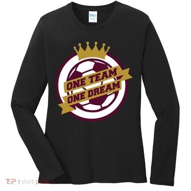 Qatar Soccer One Team One Dream Women's Long Sleeve Shirt