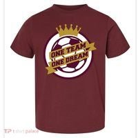 Qatar Soccer One Team One Dream Toddler T-Shirt thumb 0