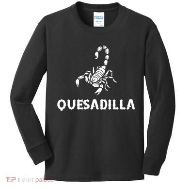 Quesadilla Scorpion Kids Long Sleeve Shirt