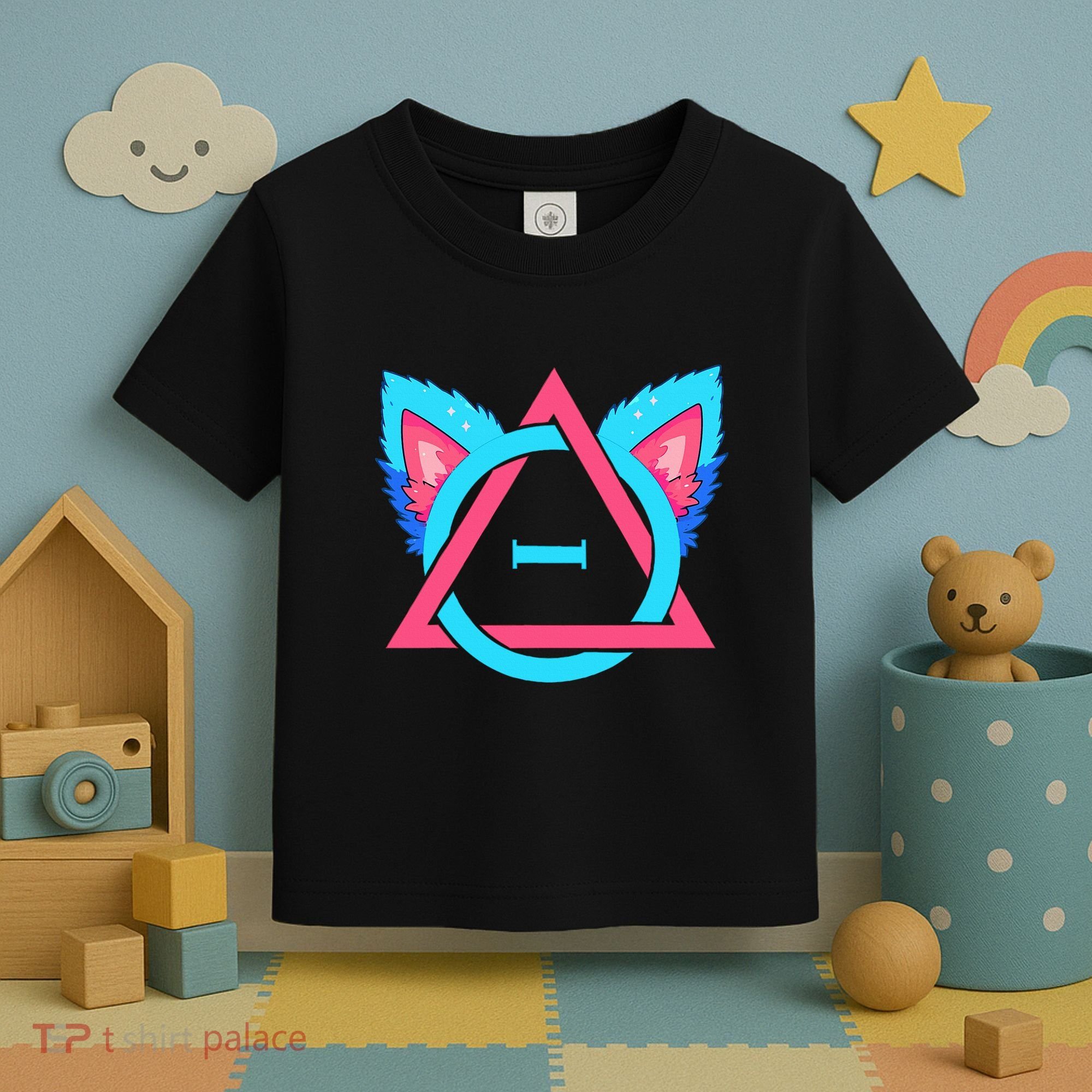 Quadrobics Therian Ears And Paws Therianthropy Quads Toddler T-Shirt