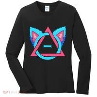 Quadrobics Therian Ears And Paws Therianthropy Quads Women's Long Sleeve Shirt thumb 0