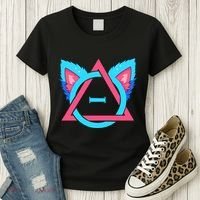Quadrobics Therian Ears And Paws Therianthropy Quads Women's T-Shirt thumb 3