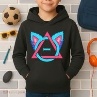 Quadrobics Therian Ears And Paws Therianthropy Quads Kids Hoodie thumb 2