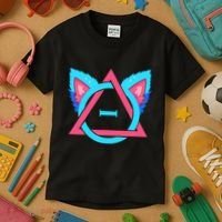 Quadrobics Therian Ears And Paws Therianthropy Quads Kids T-Shirt thumb 3