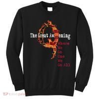 QAnon The Great Awakening American Flag Rabbit Gift Sweatshirt thumb 0