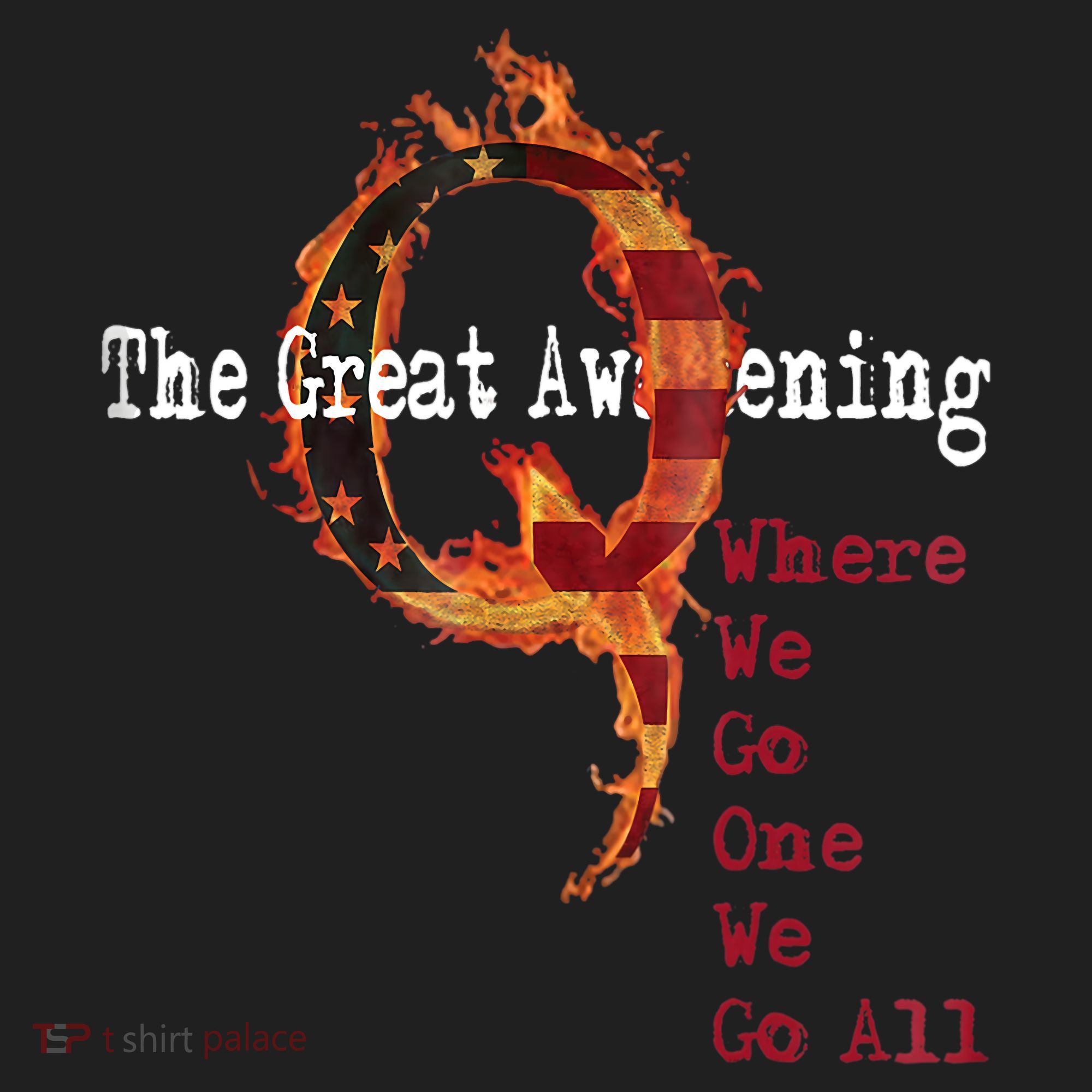 QAnon The Great Awakening American Flag Rabbit Gift Tumbler