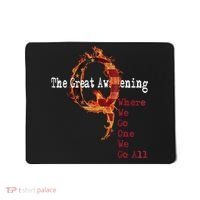 QAnon The Great Awakening American Flag Rabbit Gift Mousepad thumb 0