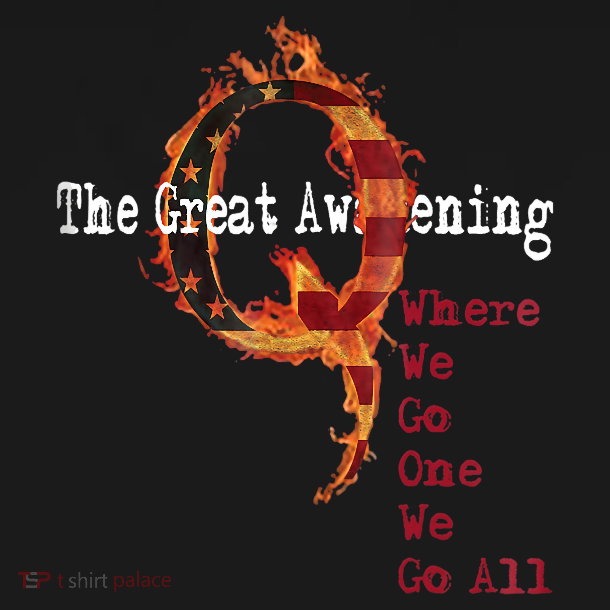QAnon The Great Awakening American Flag Rabbit Gift Women's Tank Top