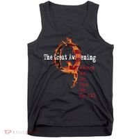 QAnon The Great Awakening American Flag Rabbit Gift Tank Top thumb 0