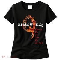QAnon The Great Awakening American Flag Rabbit Gift Women's T-Shirt thumb 0