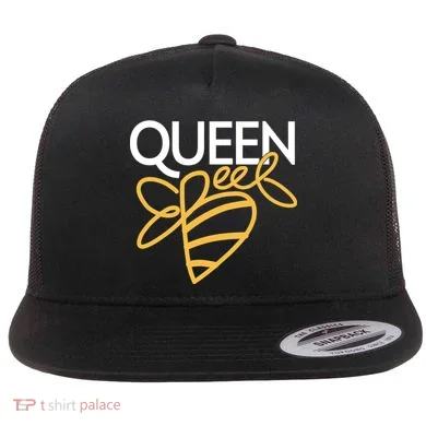 Queen Bee  Flat Bill Trucker Hat