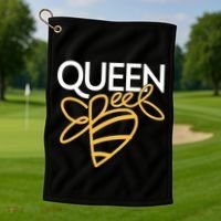 Queen Bee  Golf Towel thumb 1