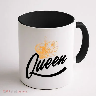 Queen Gold Crown Coffee Mug back