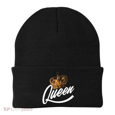 Queen Gold Crown  Beanie