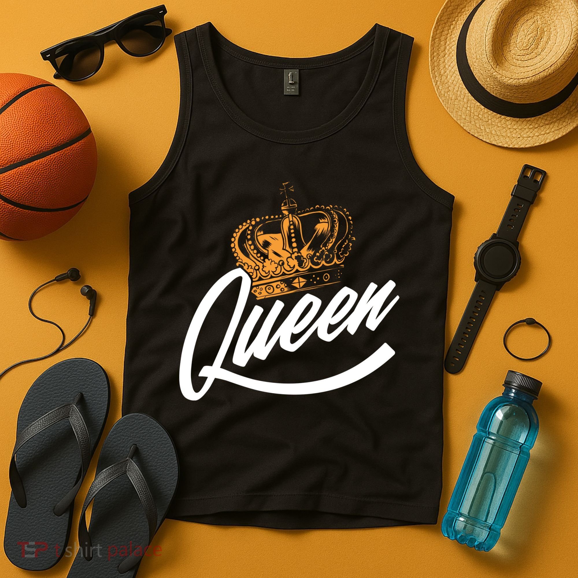 Queen Gold Crown  Tank Top